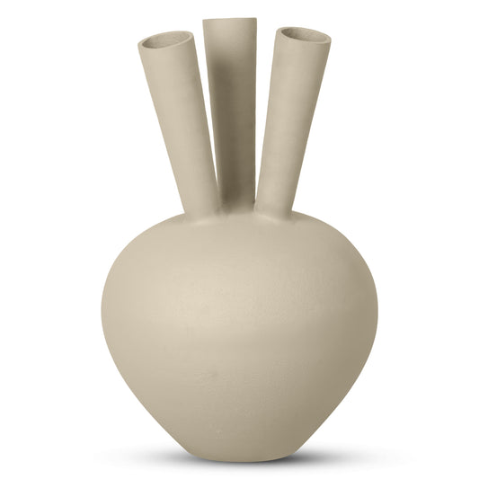 3 mouth vase Oval Sand